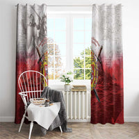 Polish-Lithuanian Commonwealth Window Curtain Medieval Royal Coat Of Arms Heritage