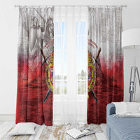 Polish-Lithuanian Commonwealth Window Curtain Medieval Royal Coat Of Arms Heritage