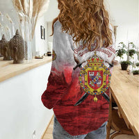 Polish-Lithuanian Commonwealth Women Casual Shirt Medieval Royal Coat Of Arms Heritage