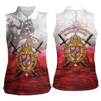Polish-Lithuanian Commonwealth Women Sleeveless Polo Shirt Medieval Royal Coat Of Arms Heritage