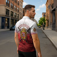 Polish-Lithuanian Commonwealth Zipper Polo Shirt Medieval Royal Coat Of Arms Heritage