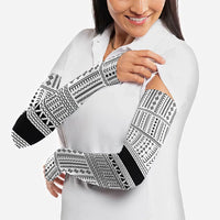 Japan Arm Sleeves Jomon Tattoo Inspiration White