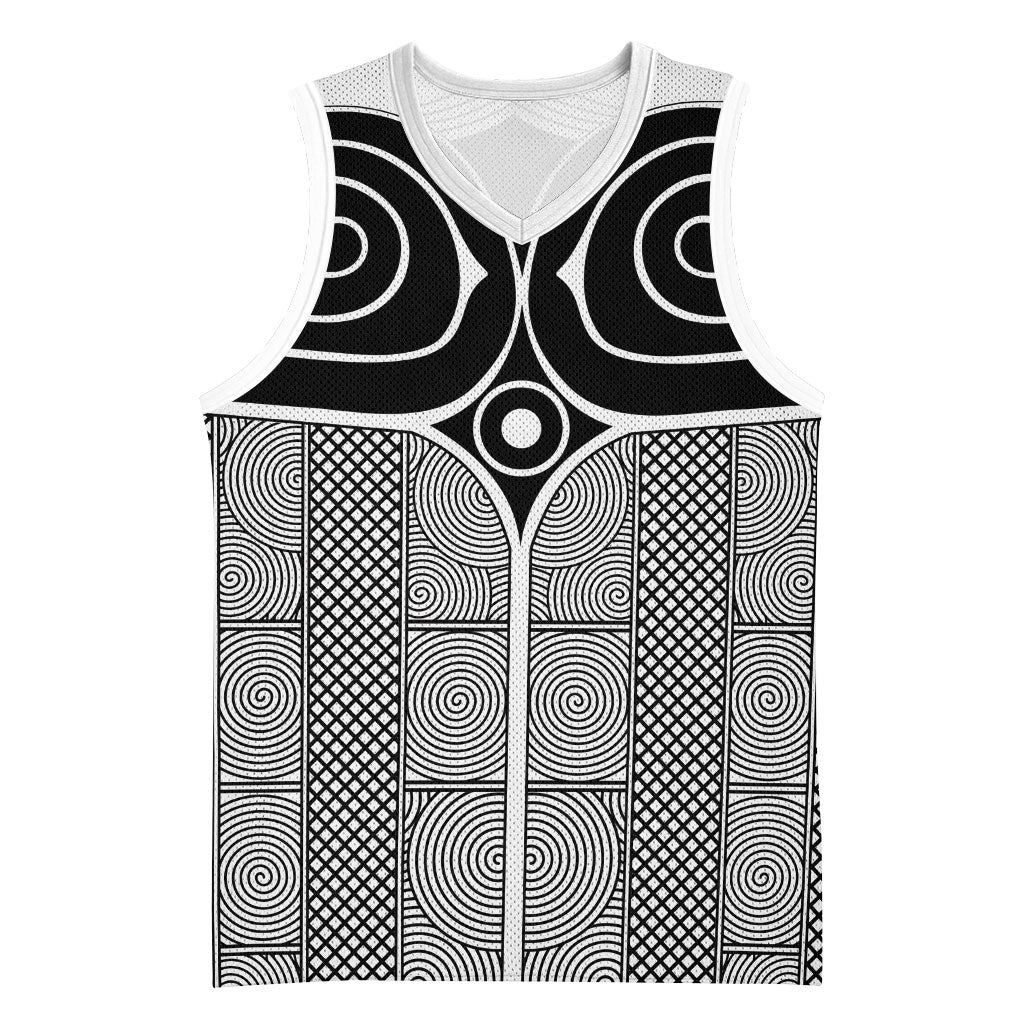 Japan Basketball Jersey Jomon Tattoo Inspiration White