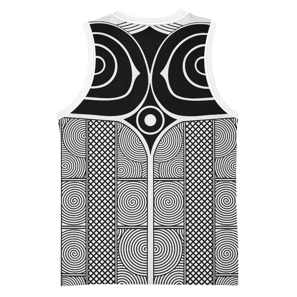 Japan Basketball Jersey Jomon Tattoo Inspiration White