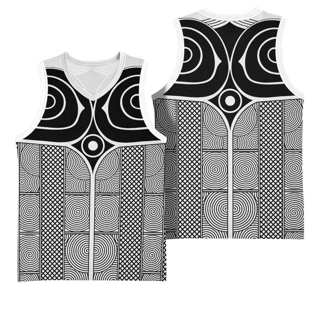 Japan Basketball Jersey Jomon Tattoo Inspiration White