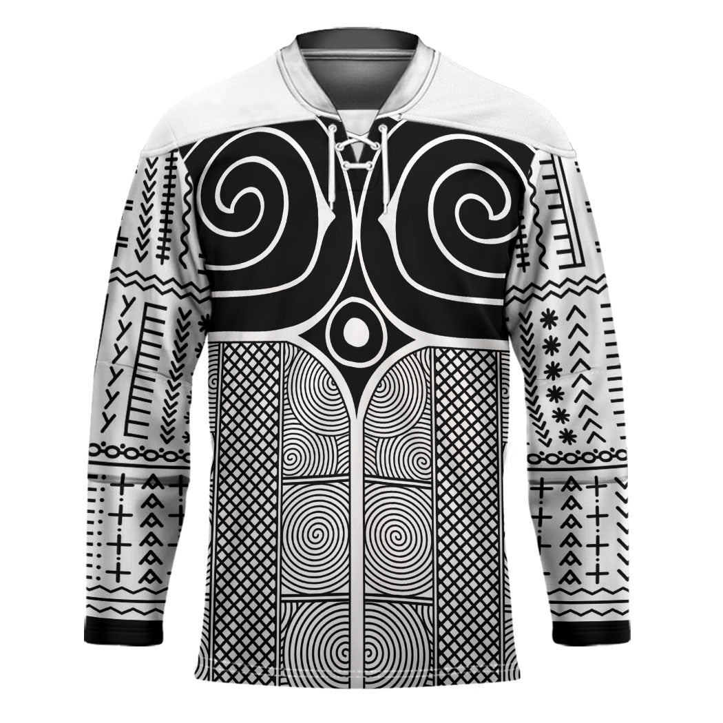 Japan Hockey Jersey Jomon Tattoo Inspiration White