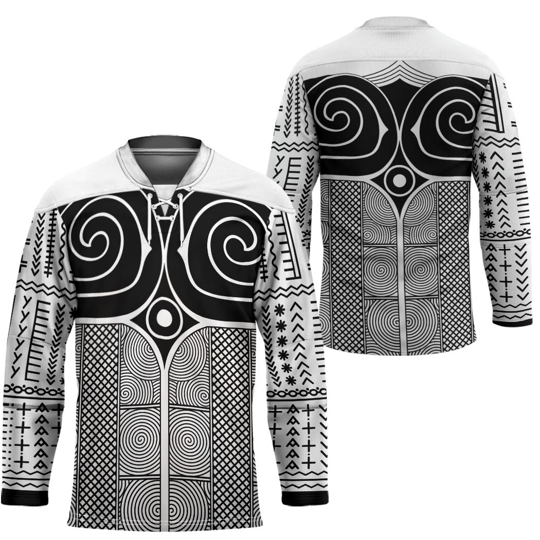 Japan Hockey Jersey Jomon Tattoo Inspiration White