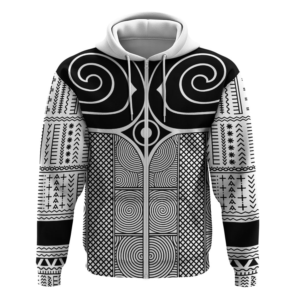 Japan Hoodie Jomon Tattoo Inspiration White