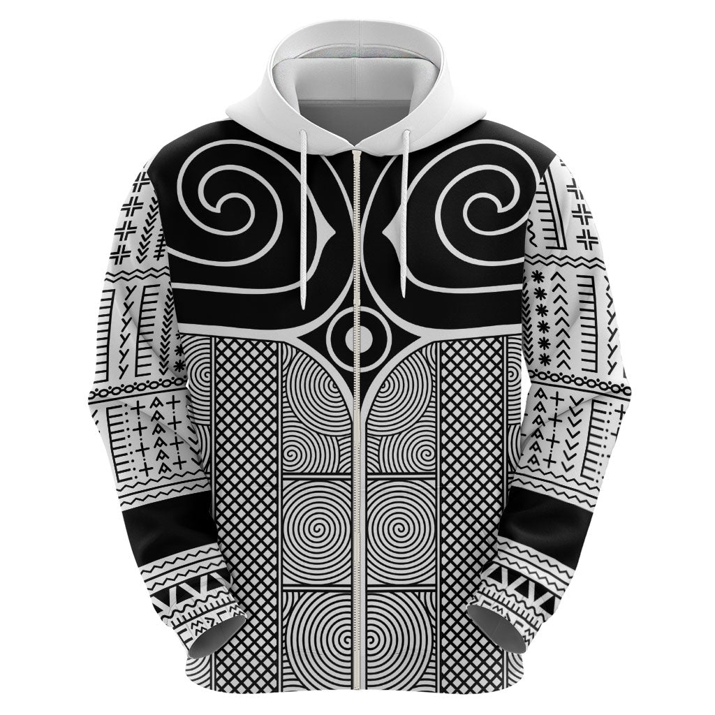 Japan Hoodie Jomon Tattoo Inspiration White