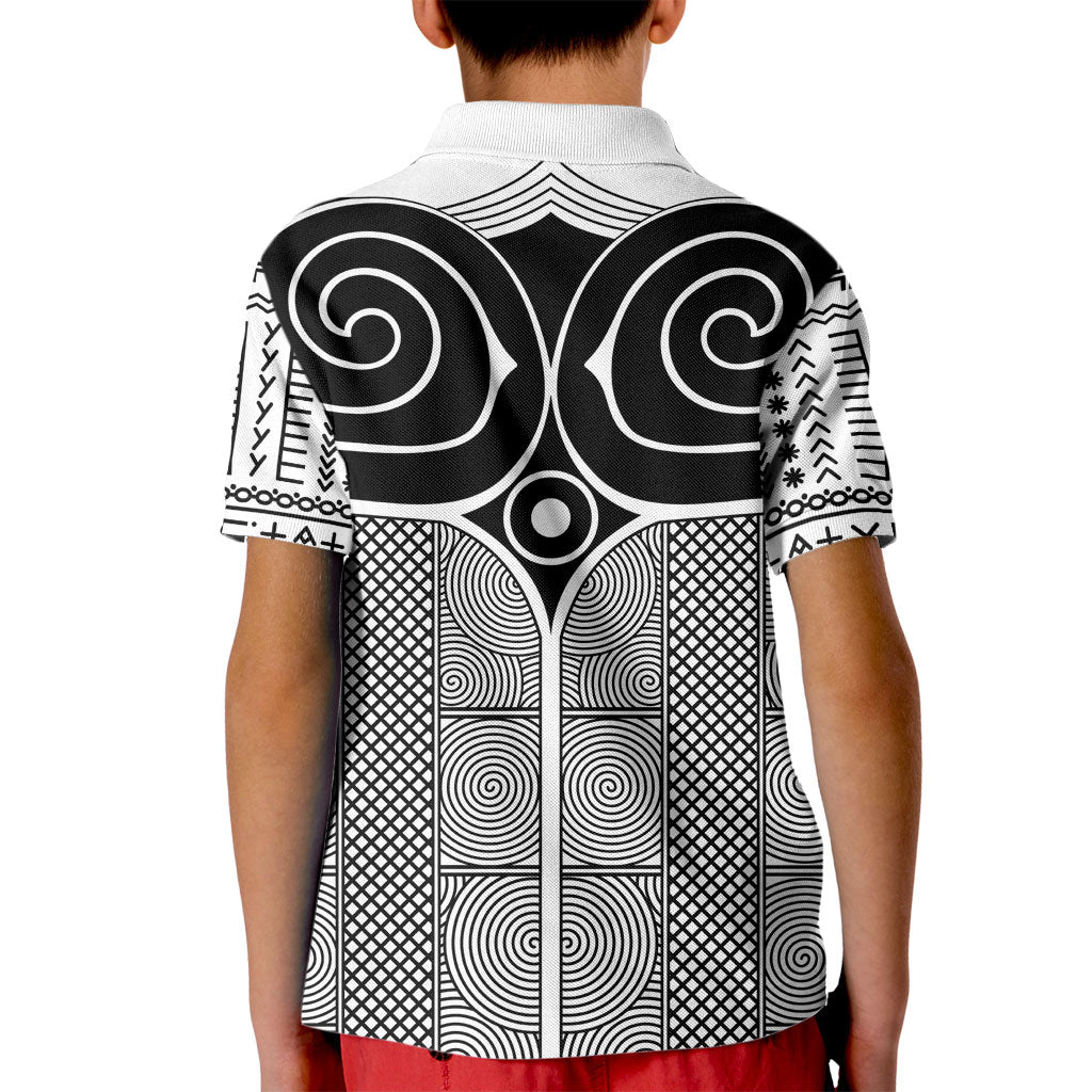 Japan Kid Polo Shirt Jomon Tattoo Inspiration White