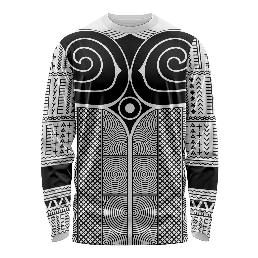 Japan Long Sleeve Shirt Jomon Tattoo Inspiration White