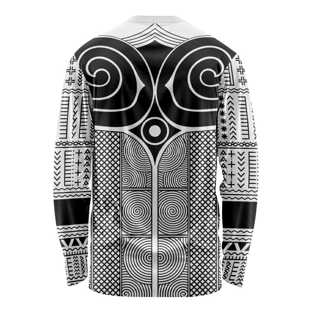 Japan Long Sleeve Shirt Jomon Tattoo Inspiration White