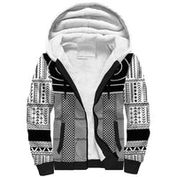 Japan Sherpa Hoodie Jomon Tattoo Inspiration White