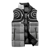 Japan Sleeveless Puffer Jacket Jomon Tattoo Inspiration White