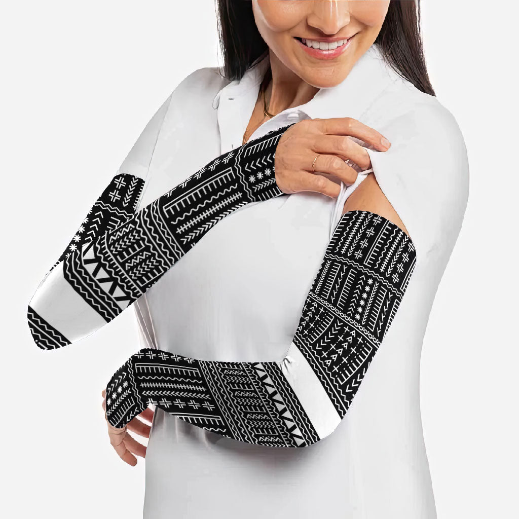 Japan Arm Sleeves Jomon Tattoo Inspiration Black