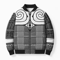 Japan Bomber Puffer Jacket Jomon Tattoo Inspiration Black