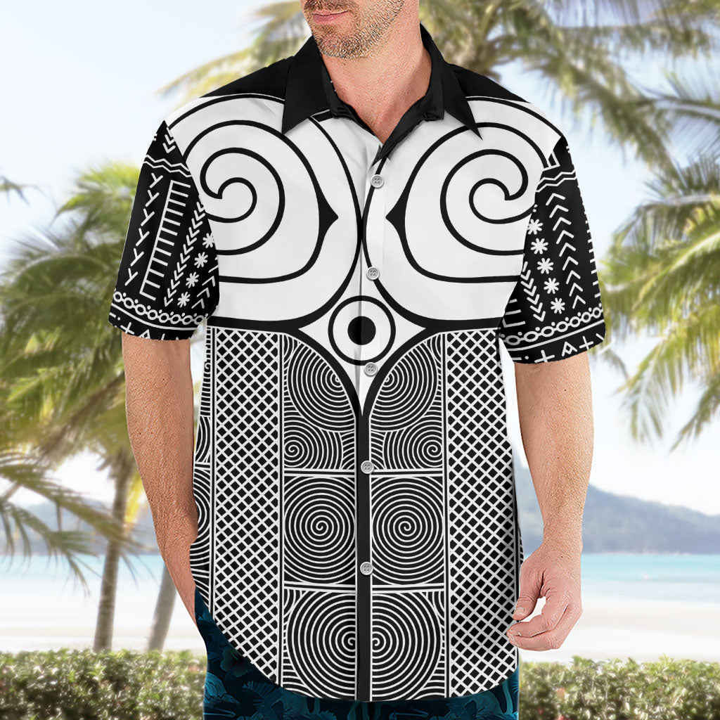 Japan Hawaiian Shirt Jomon Tattoo Inspiration Black