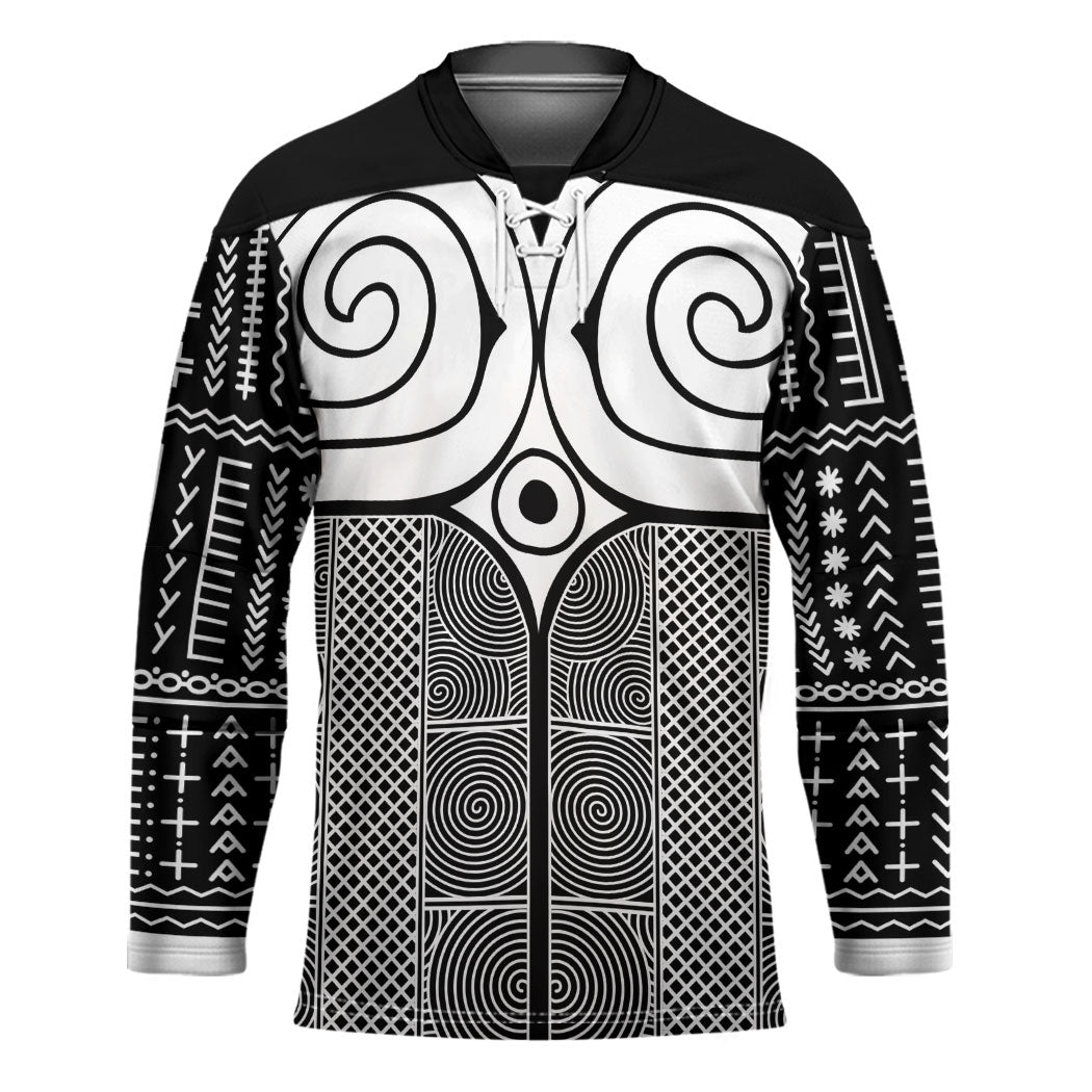 Japan Hockey Jersey Jomon Tattoo Inspiration Black