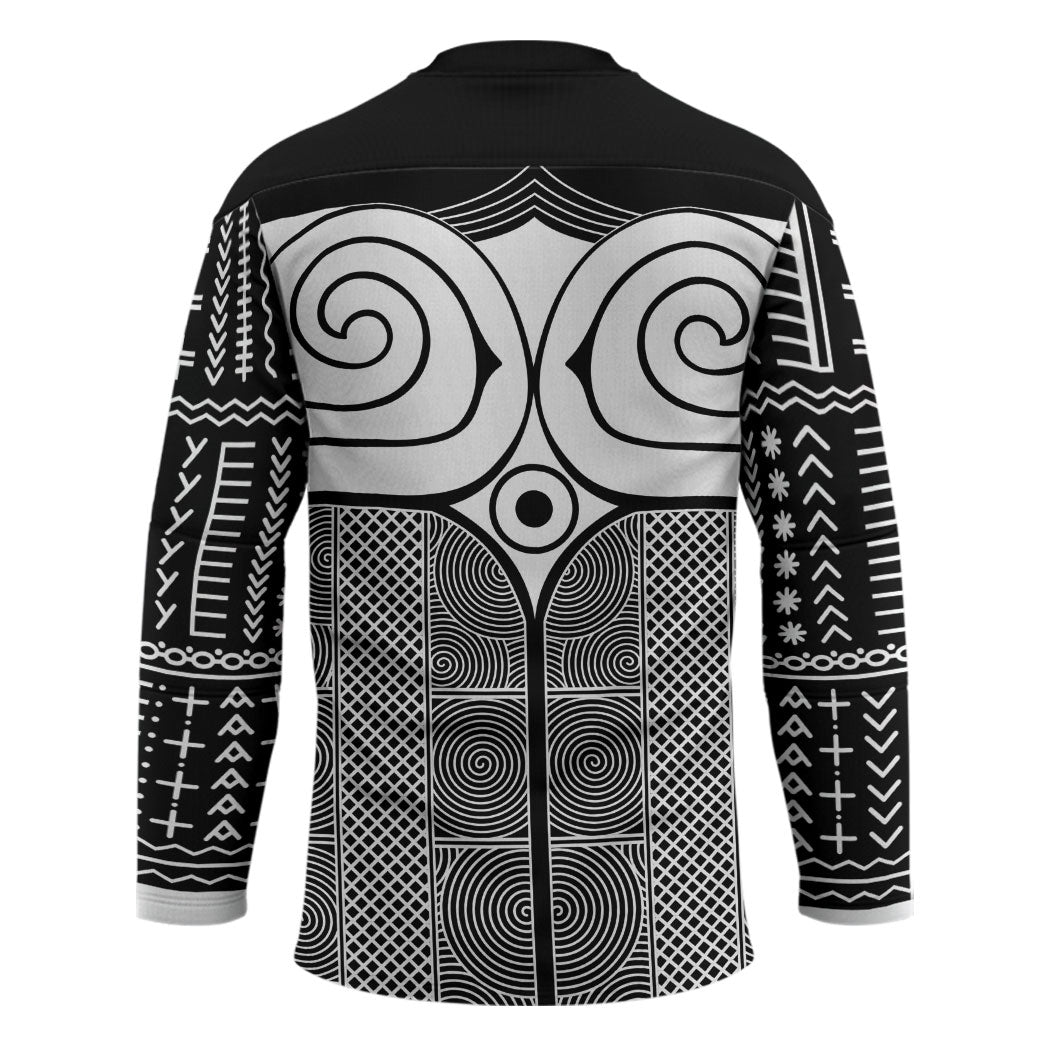 Japan Hockey Jersey Jomon Tattoo Inspiration Black