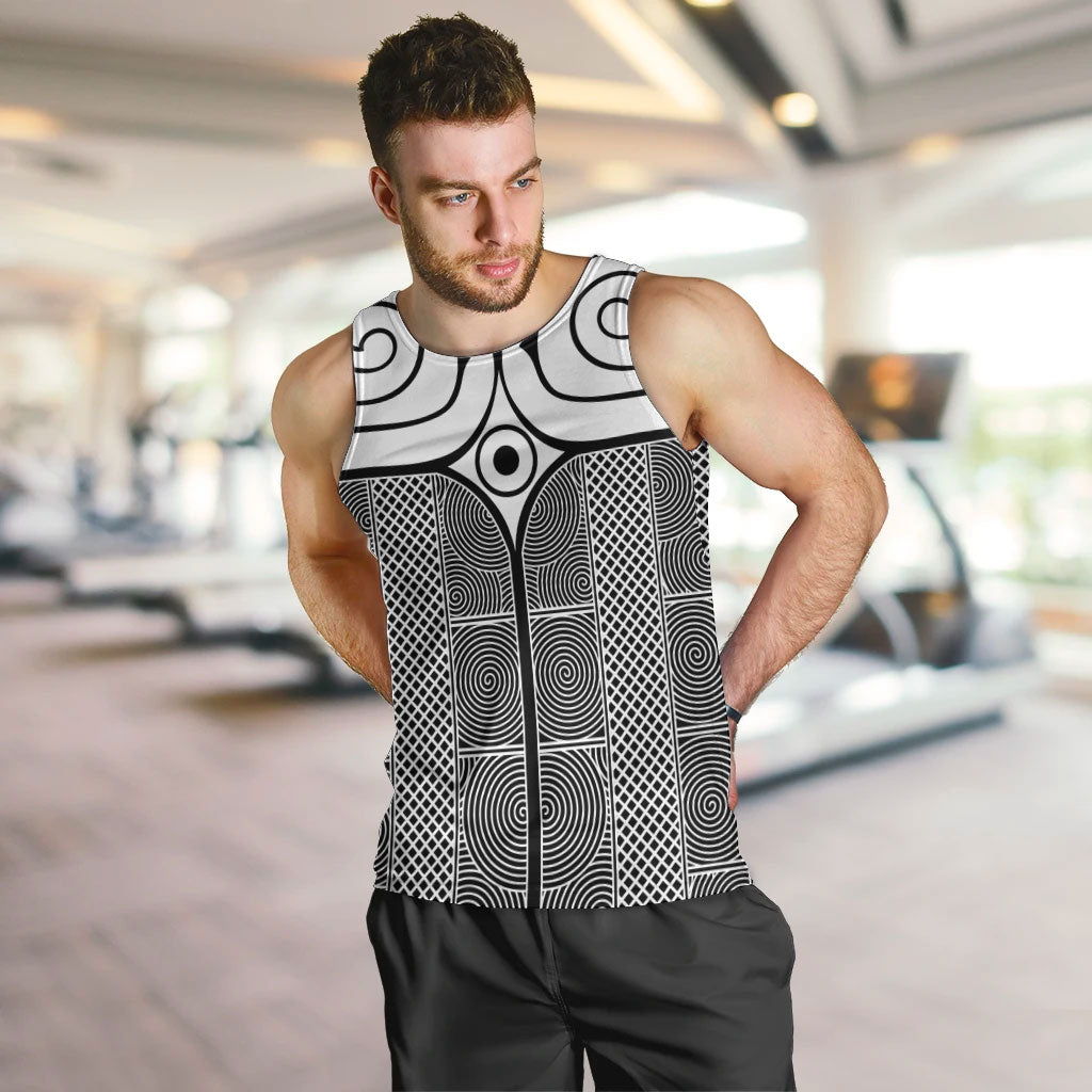 Japan Men Tank Top Jomon Tattoo Inspiration Black