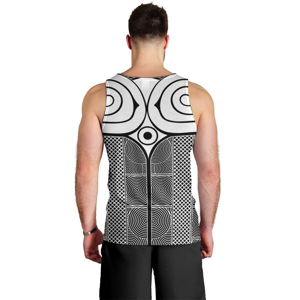 Japan Men Tank Top Jomon Tattoo Inspiration Black
