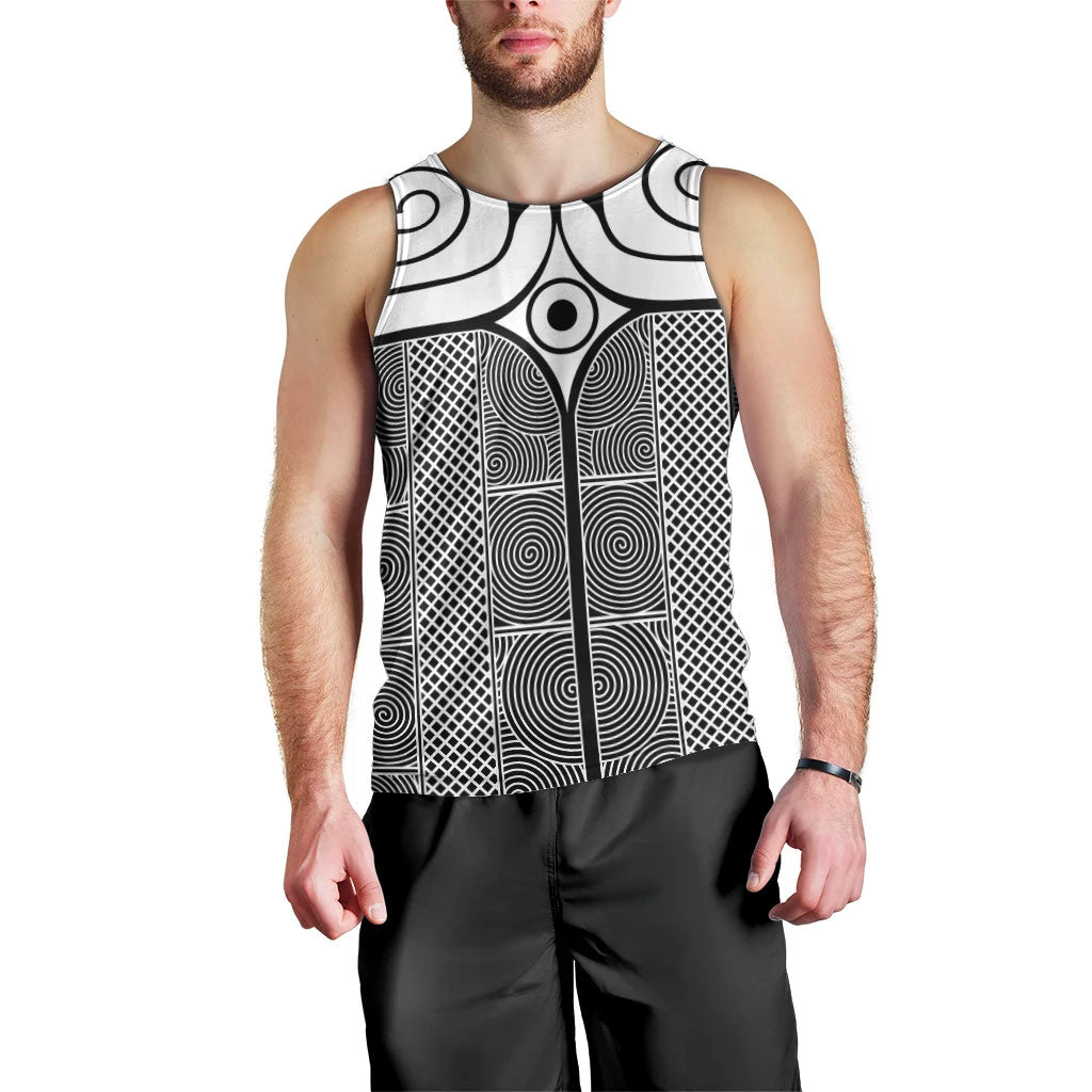 Japan Men Tank Top Jomon Tattoo Inspiration Black