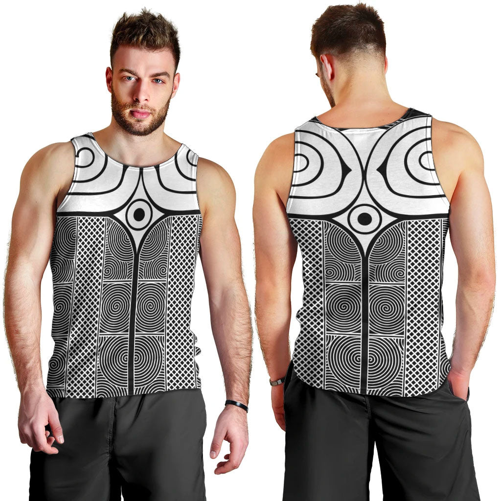 Japan Men Tank Top Jomon Tattoo Inspiration Black