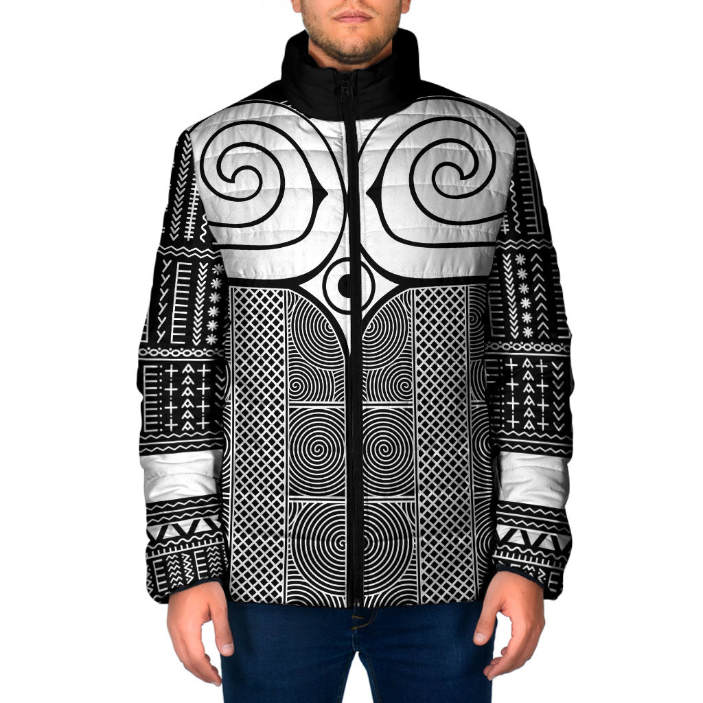 Japan Padded Jacket Jomon Tattoo Inspiration Black