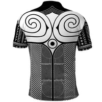Japan Polo Shirt Jomon Tattoo Inspiration Black