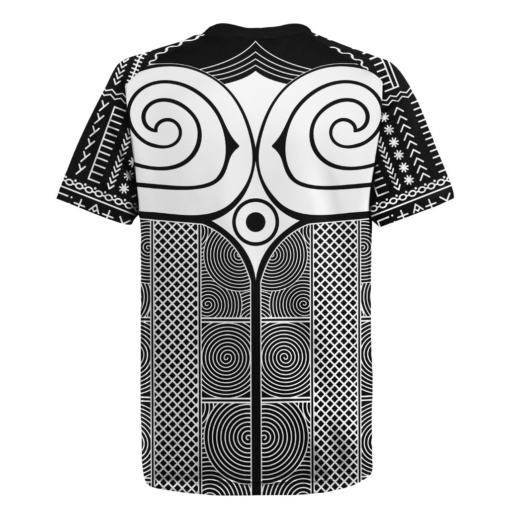 Japan Rugby Jersey Jomon Tattoo Inspiration Black