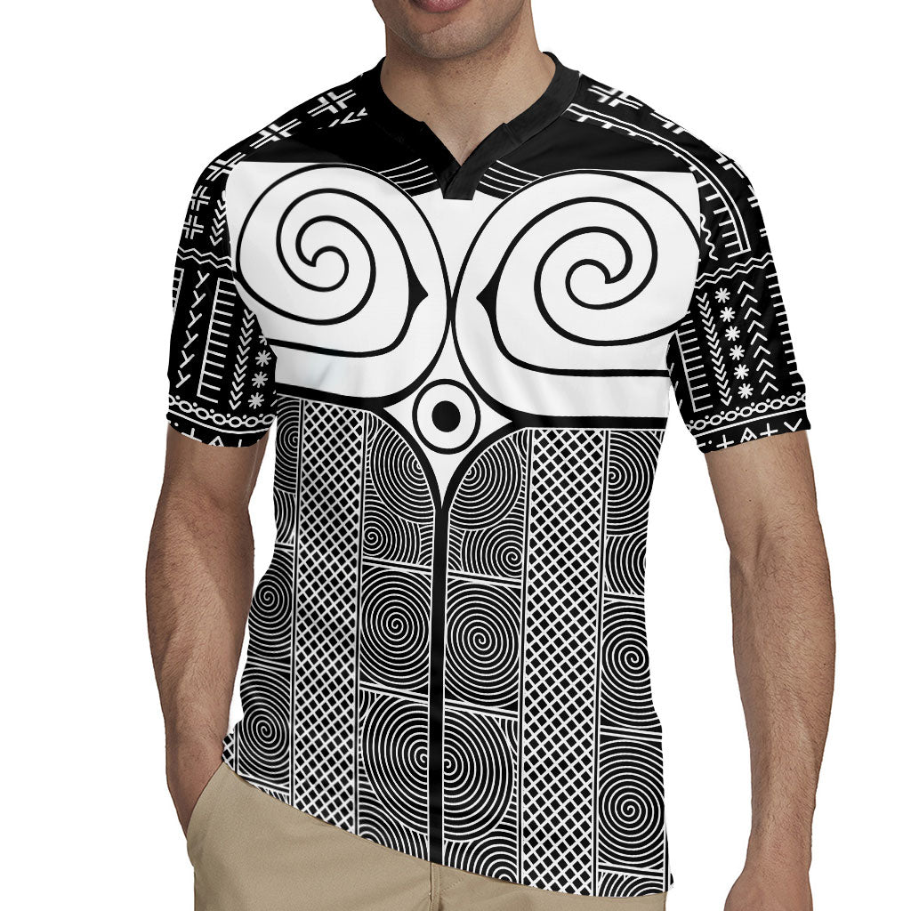 Japan Rugby Jersey Jomon Tattoo Inspiration Black