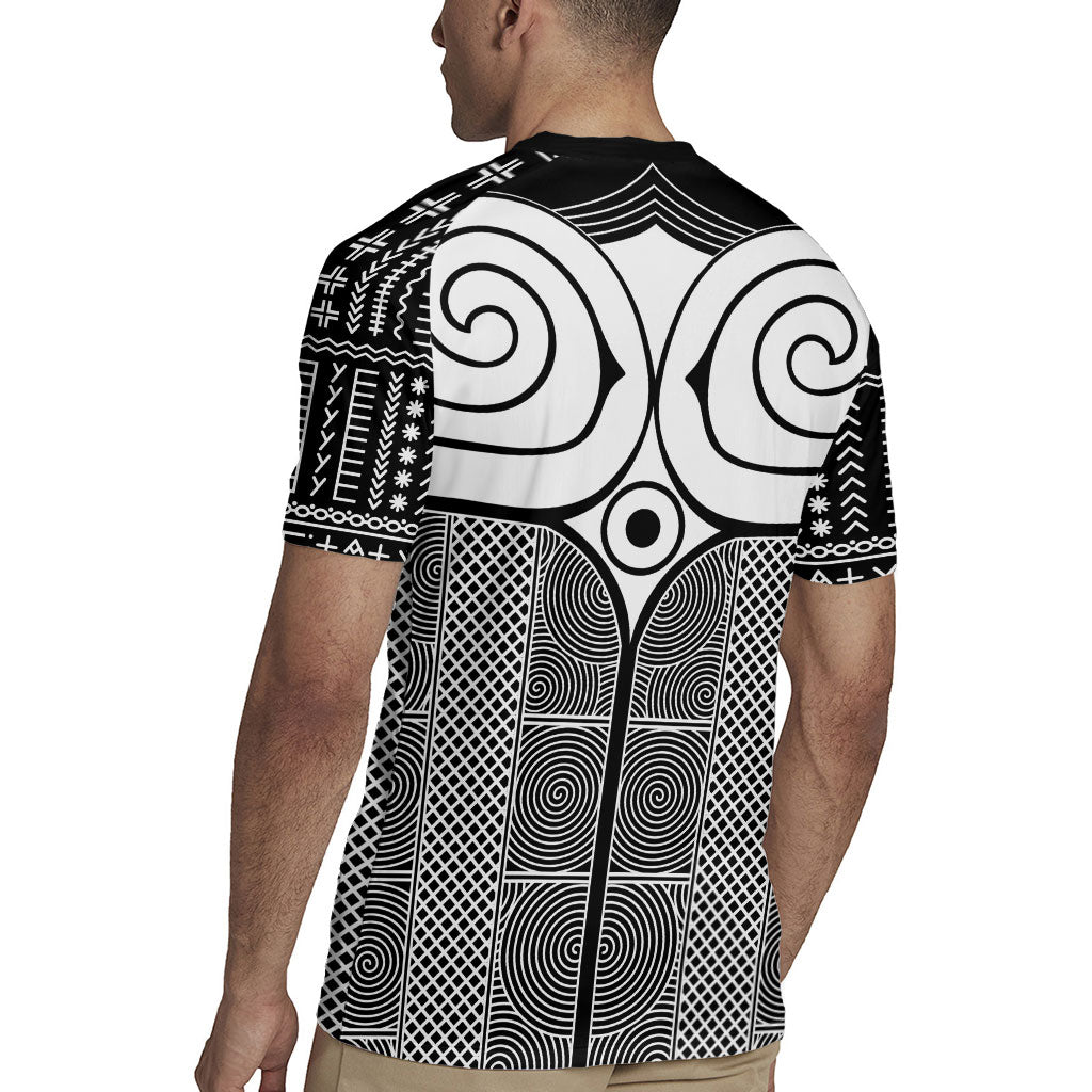 Japan Rugby Jersey Jomon Tattoo Inspiration Black