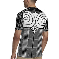 Japan Rugby Jersey Jomon Tattoo Inspiration Black
