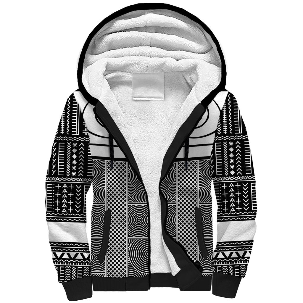 Japan Sherpa Hoodie Jomon Tattoo Inspiration Black