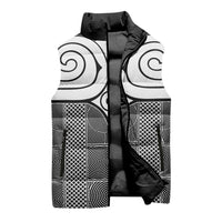 Japan Sleeveless Puffer Jacket Jomon Tattoo Inspiration Black