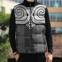 Japan Sleeveless Puffer Jacket Jomon Tattoo Inspiration Black