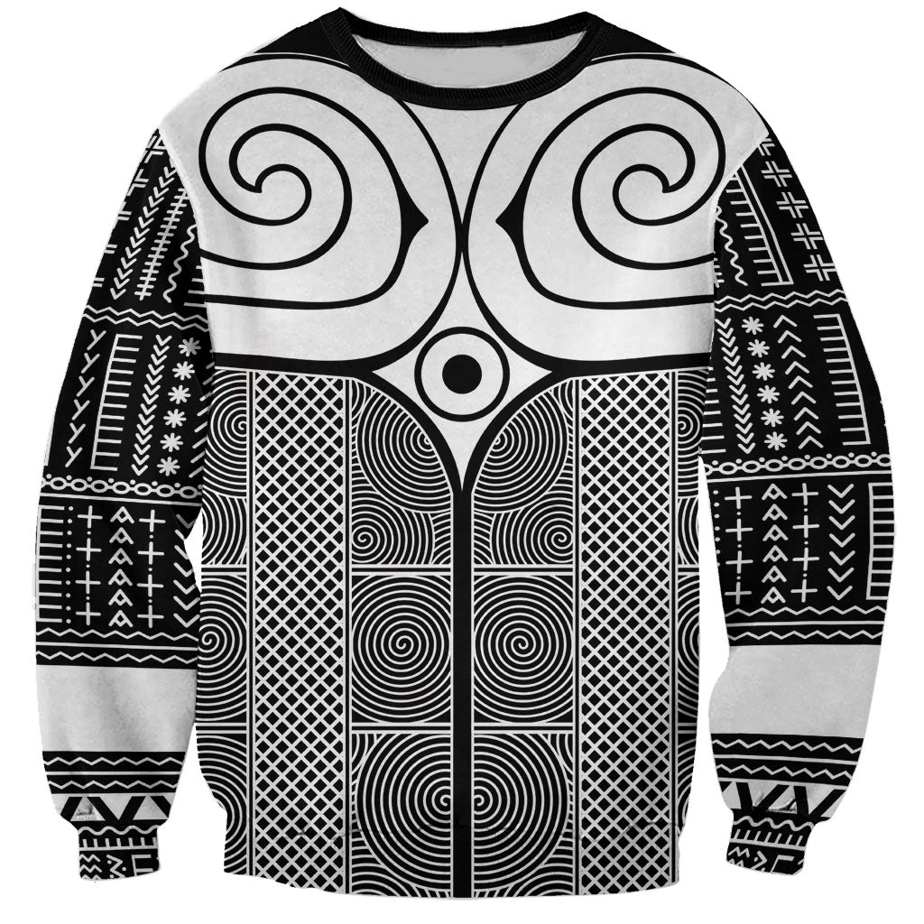 Japan Sweatshirt Jomon Tattoo Inspiration Black