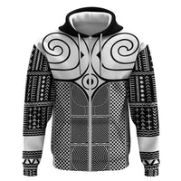 Japan Zip Hoodie Jomon Tattoo Inspiration Black