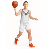 Japan Indigenous Jomon Tattoo Inspiration Basketball Jersey White Version