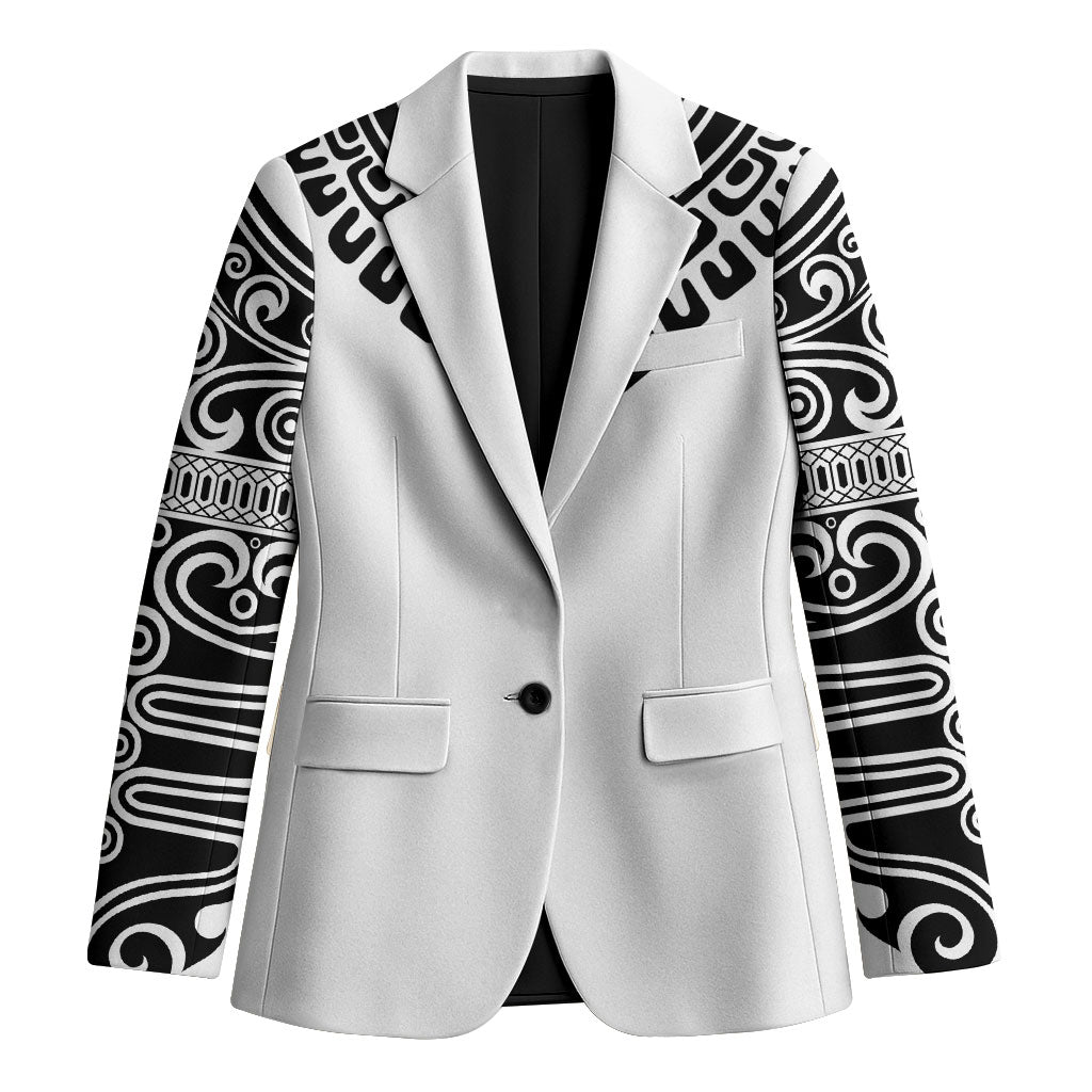 Japan Indigenous Jomon Tattoo Inspiration Blazer White Version