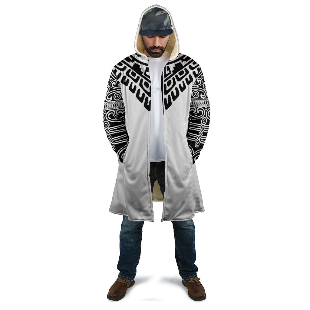 Japan Indigenous Jomon Tattoo Inspiration Cloak White Version