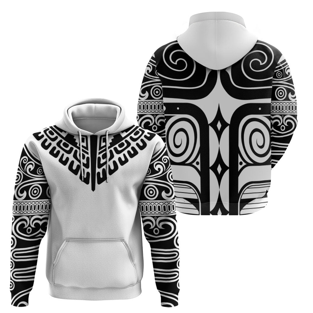 Japan Indigenous Jomon Tattoo Inspiration Hoodie White Version