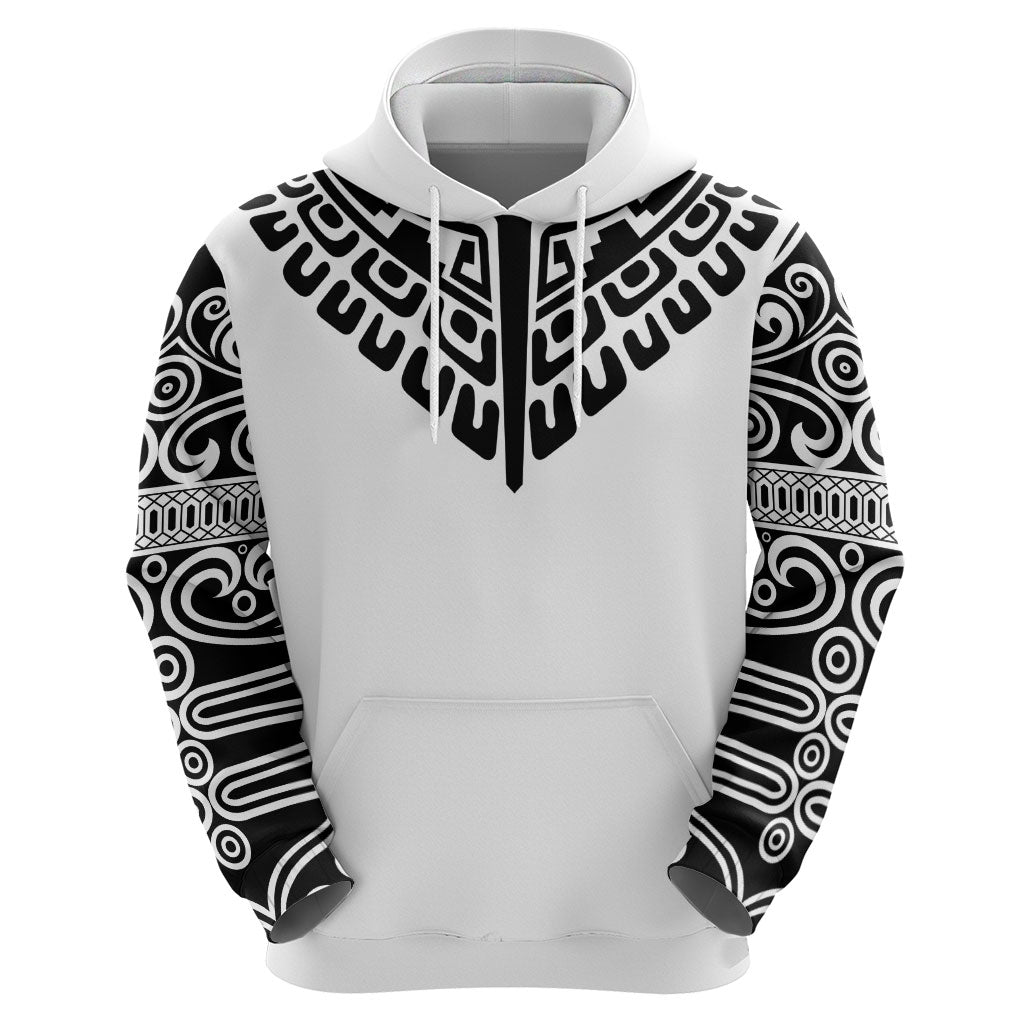 Japan Indigenous Jomon Tattoo Inspiration Hoodie White Version