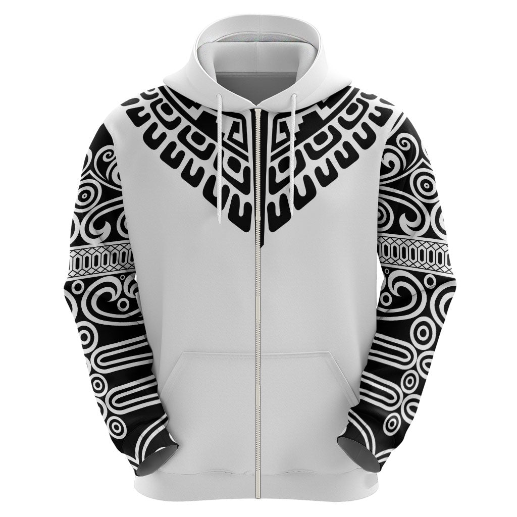 Japan Indigenous Jomon Tattoo Inspiration Hoodie White Version
