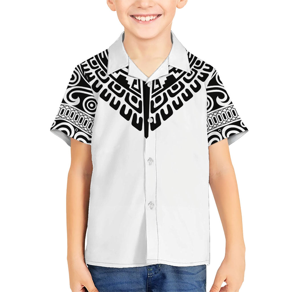 Japan Indigenous Jomon Tattoo Inspiration Kid Hawaiian Shirt White Version