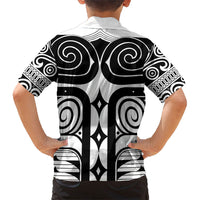 Japan Indigenous Jomon Tattoo Inspiration Kid Hawaiian Shirt White Version