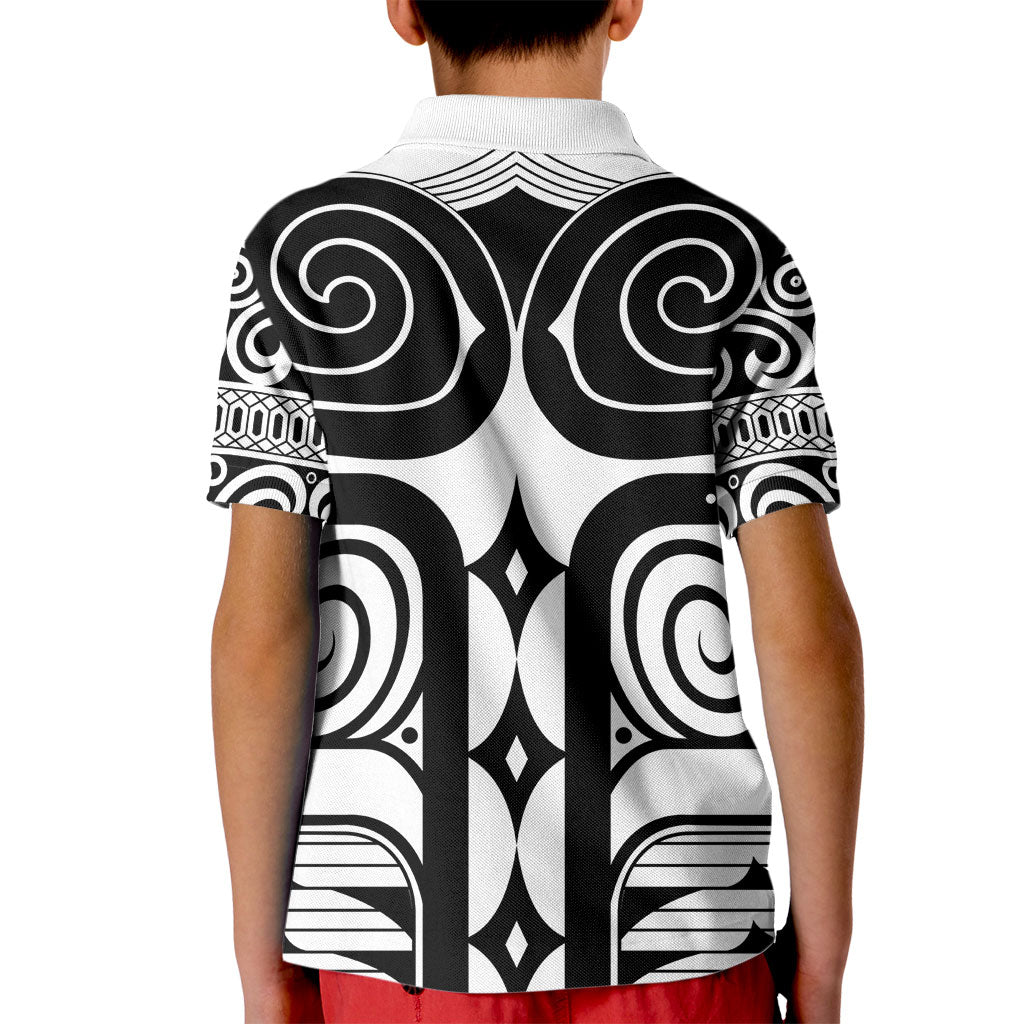 Japan Indigenous Jomon Tattoo Inspiration Kid Polo Shirt White Version