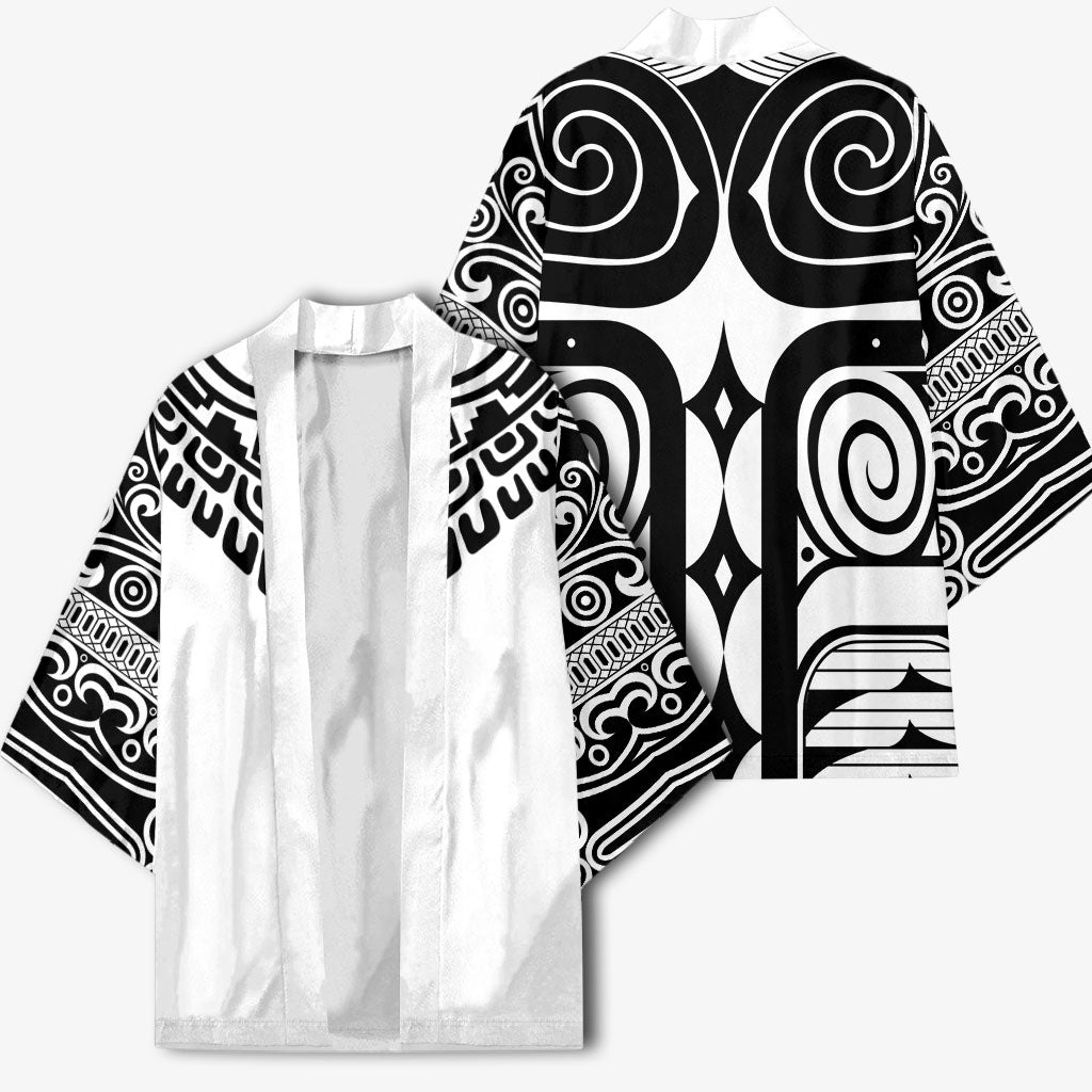 Japan Indigenous Jomon Tattoo Inspiration Kimono White Version