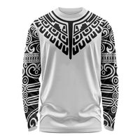Japan Indigenous Jomon Tattoo Inspiration Long Sleeve Shirt White Version