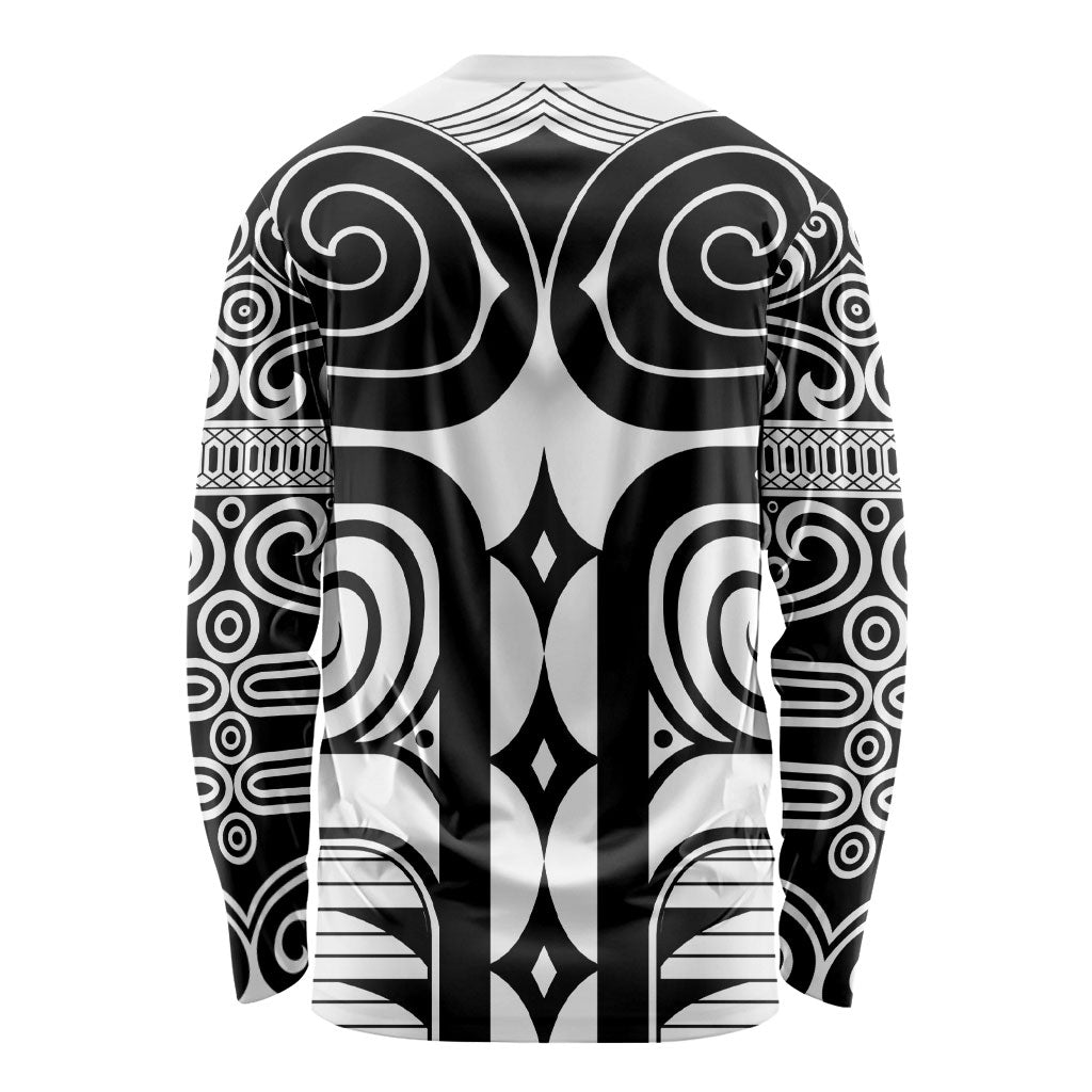 Japan Indigenous Jomon Tattoo Inspiration Long Sleeve Shirt White Version